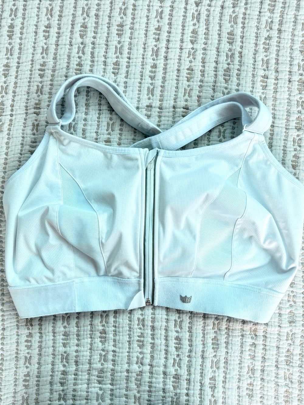 SHEFIT Ultimate Sports Bra White High Support Adjustable 6Luxe *Missing Pads